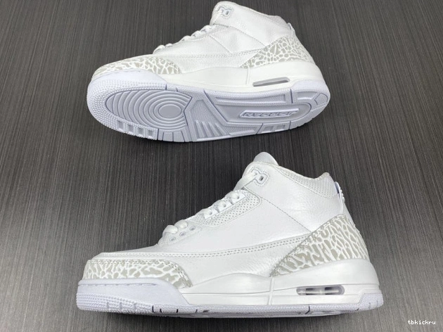 Cheap TBK Retro Air 'Triple 3 Jordan White' PS 429487-111 0717